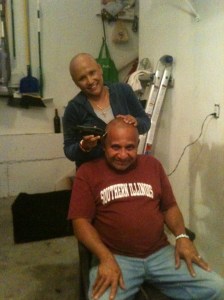 DAD WANTED A BALD HEAD TOO!!