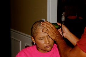 THOMAS SHAVING MY HEAD